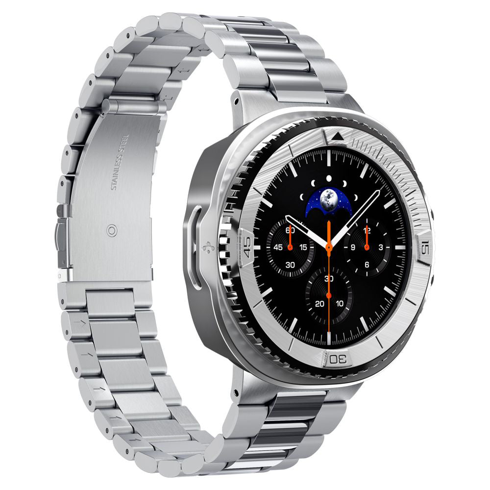 Okvir za zaštitu Spigen Tune Pro Pilot za Samsung Galaxy Watch8 Classic, Srebrni