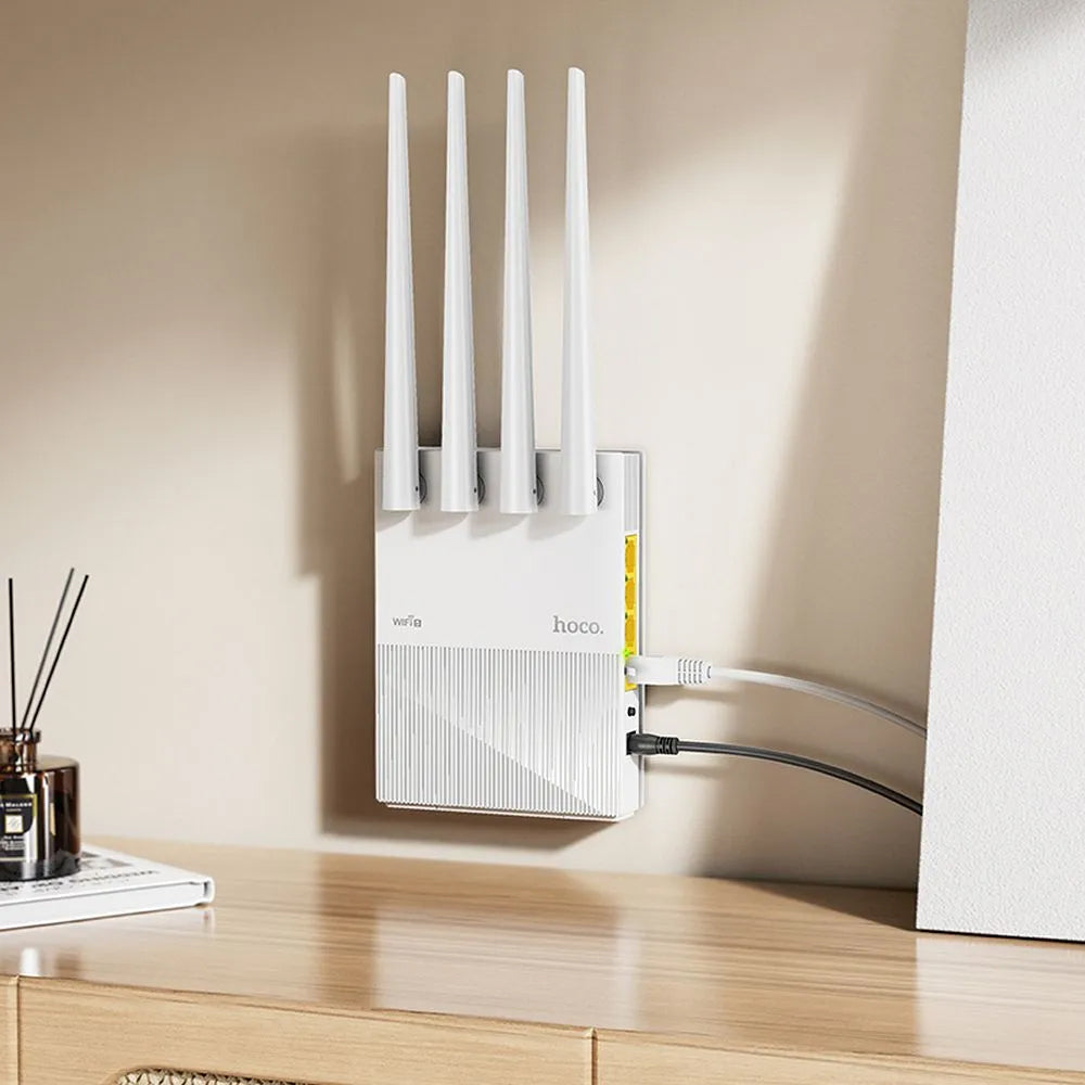 Router Wireless HOCO HI31, Dual Band, Wi-Fi 5, Beli