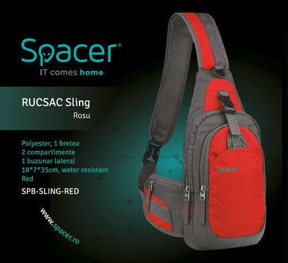 Ruksak Spacer Sling za Tablet max. 8 inča, Crveni