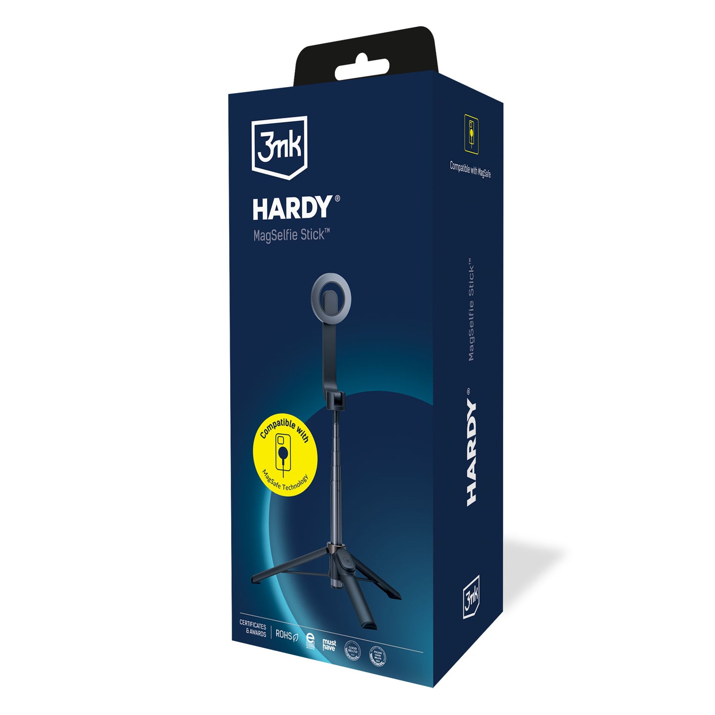 Selfie Stick Bluetooth 3MK Hardy MagSelfie, Black 