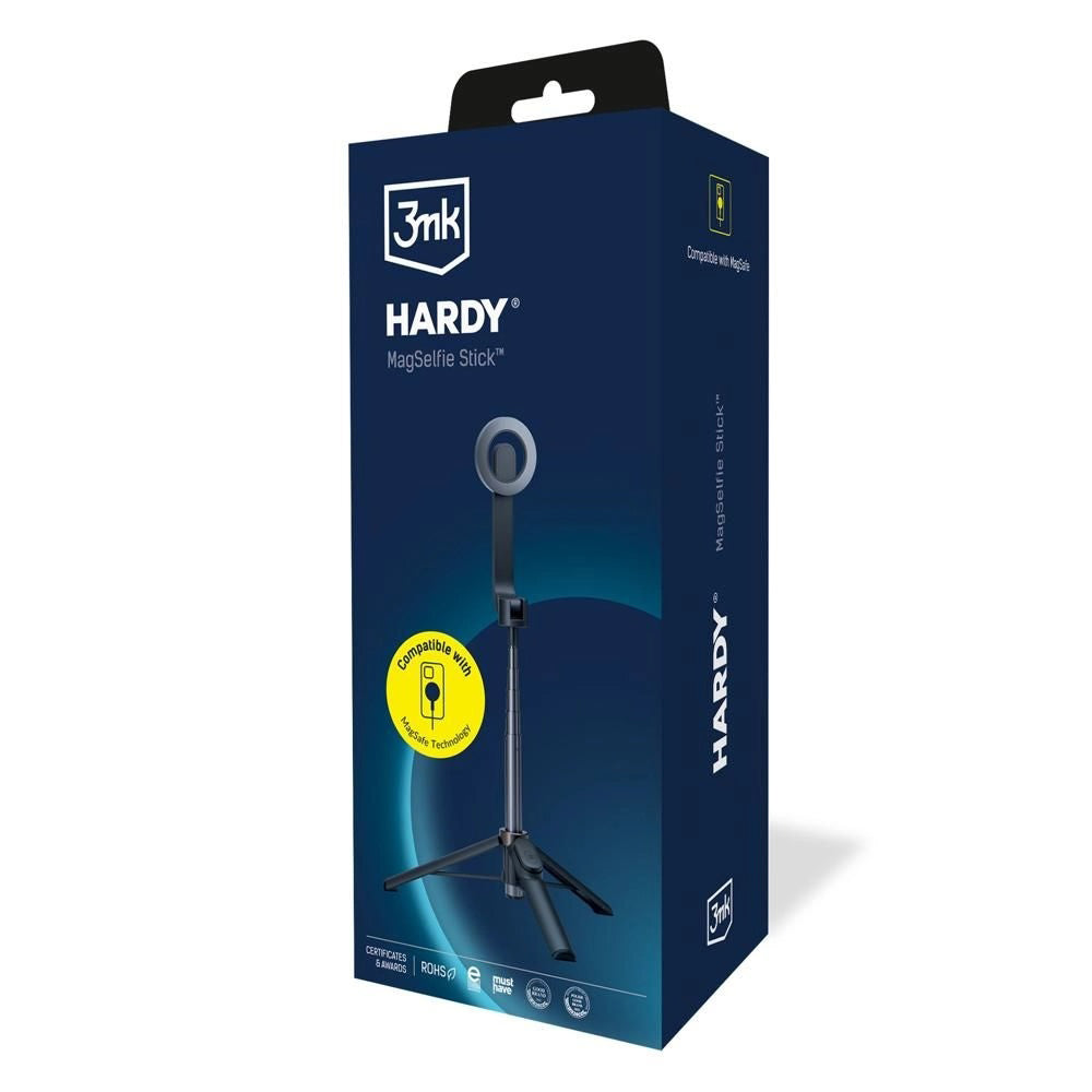 Selfie Stick Bluetooth 3MK Hardy MagSelfie, Univerzalan, Crn