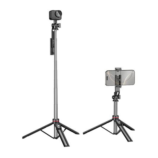 Selfie štap Bluetooth Borofone BY15 Throne, 4.5inch - 7inch, Crna