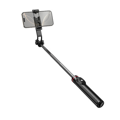 Selfie štap Bluetooth Borofone BY15 Throne, 4.5inch - 7inch, Crna