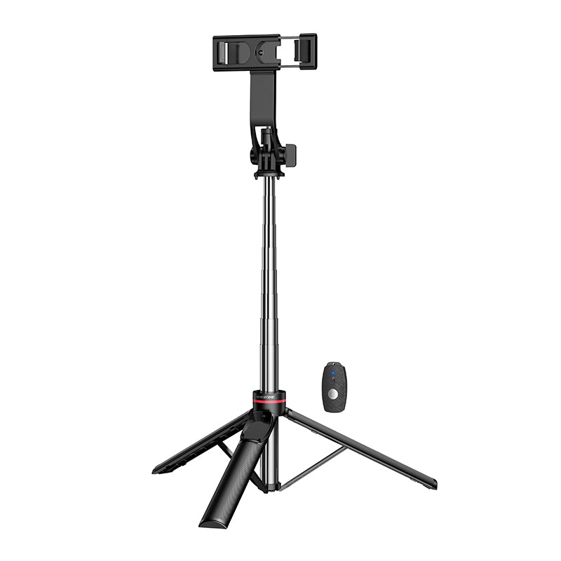 Selfie štap Bluetooth Borofone BY15 Throne, 4.5inch - 7inch, Crna