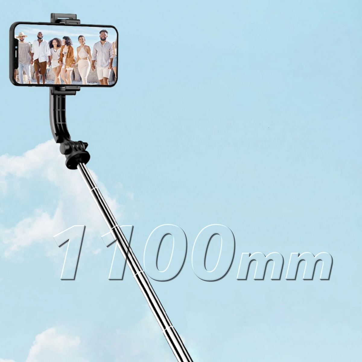 Selfi štap Bluetooth Dudao F18S 4u1, Univerzalni, Crni