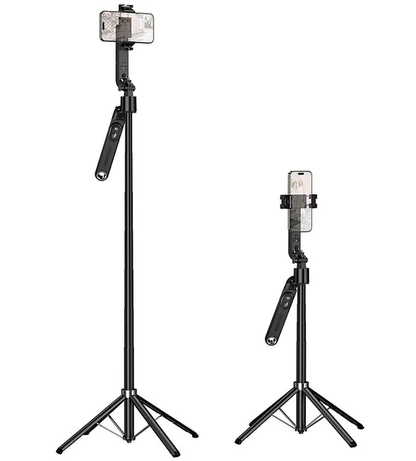 Selfie Stick Bluetooth HOCO K32 Face Tracking, 4.5inch - 7inch, Crni