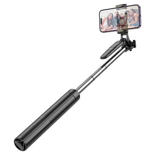 Selfie štap Bluetooth HOCO K19 Soul Live Broadcast, univerzalan, crni