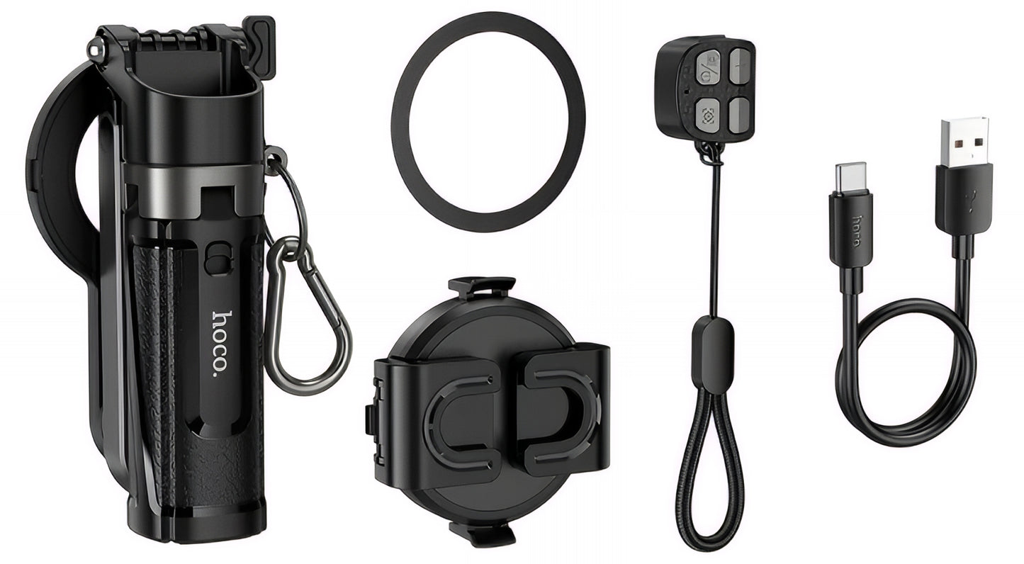 Selfie Stick Bluetooth HOCO K27 Pro, Univerzalan, Crni