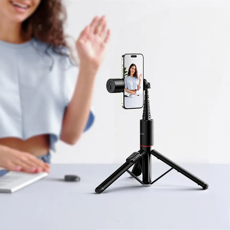 Selfie štap Bluetooth HOCO K34, 4.5inch - 7inch, Crna