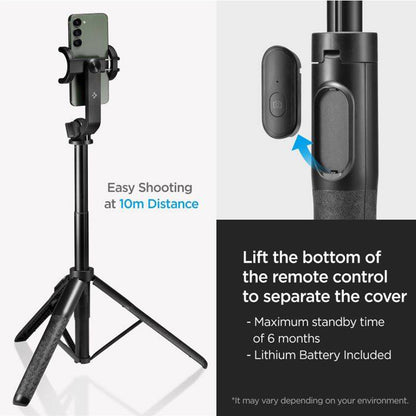 Selfie Stick Bluetooth Spigen S560W, Univerzalan, Crn