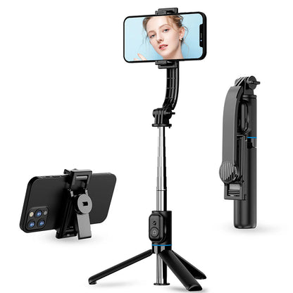 Selfie Stick Bluetooth Techsuit C01, Univerzalan, Crn