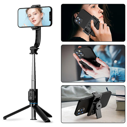 Selfie Stick Bluetooth Techsuit C01, Univerzalan, Crn