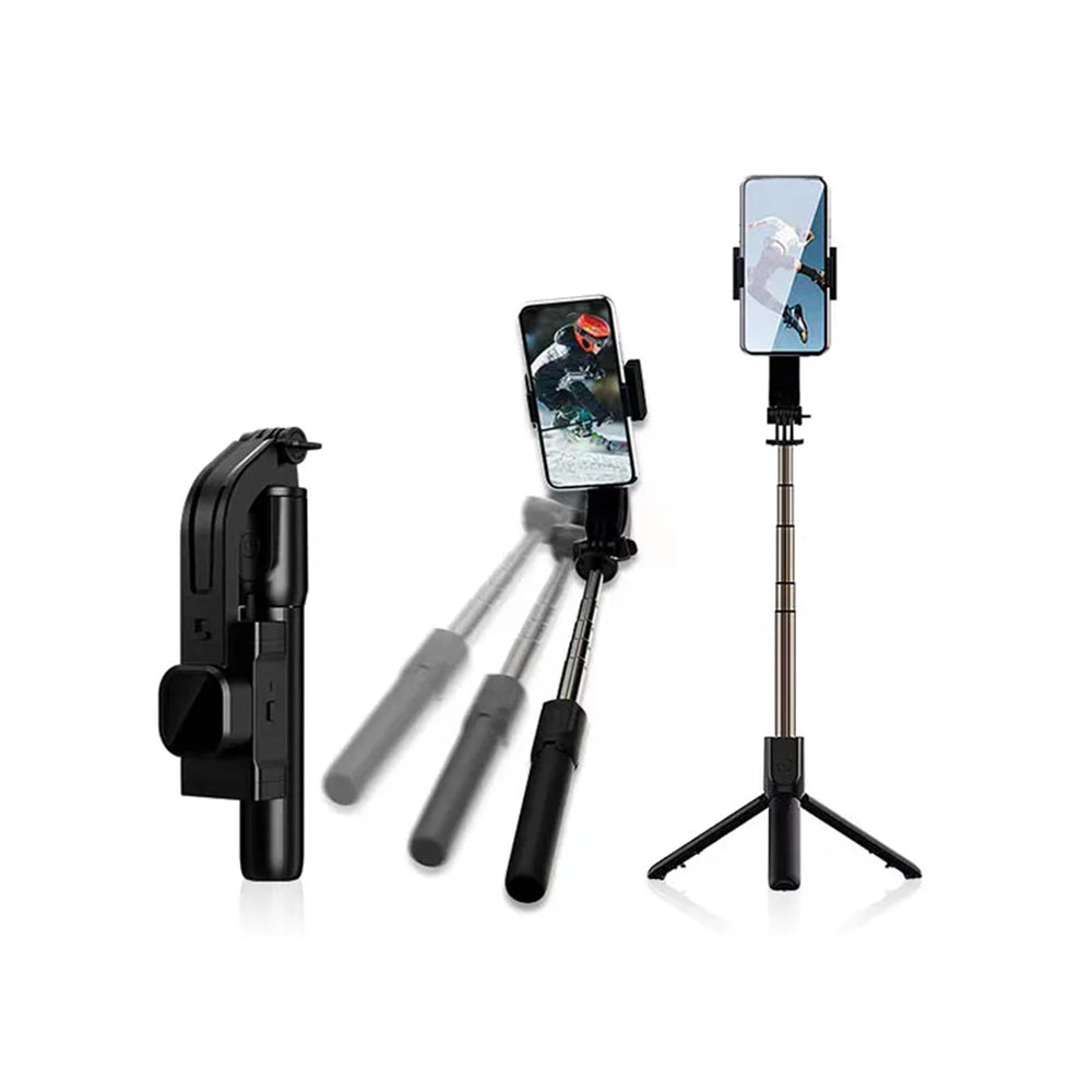 Selfie Stick Bluetooth Techsuit C06, Univerzalan, Crn