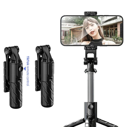 Selfie Stick Bluetooth Techsuit K03, Univerzalan, Crn