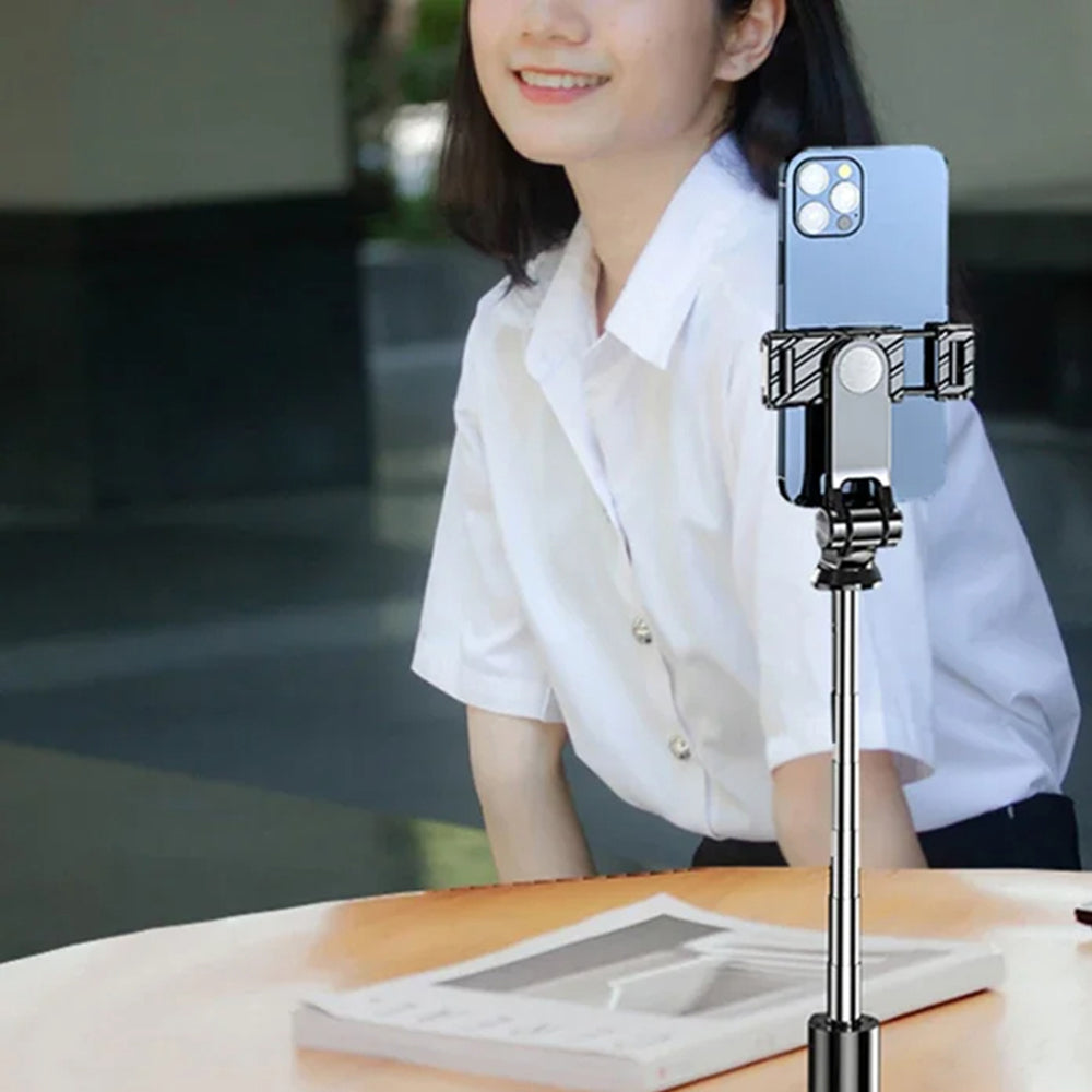 Selfie Stick Bluetooth Techsuit K03, Univerzalan, Crn