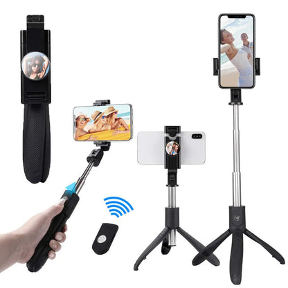 Selfie Stick Bluetooth Techsuit K06, Univerzalan, Crn