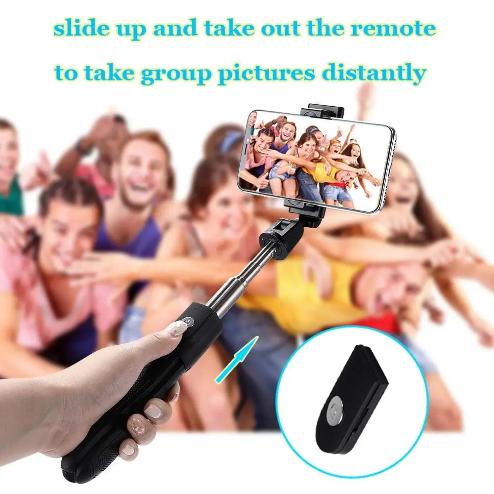 Selfie Stick Bluetooth Techsuit K06, Univerzalan, Crn
