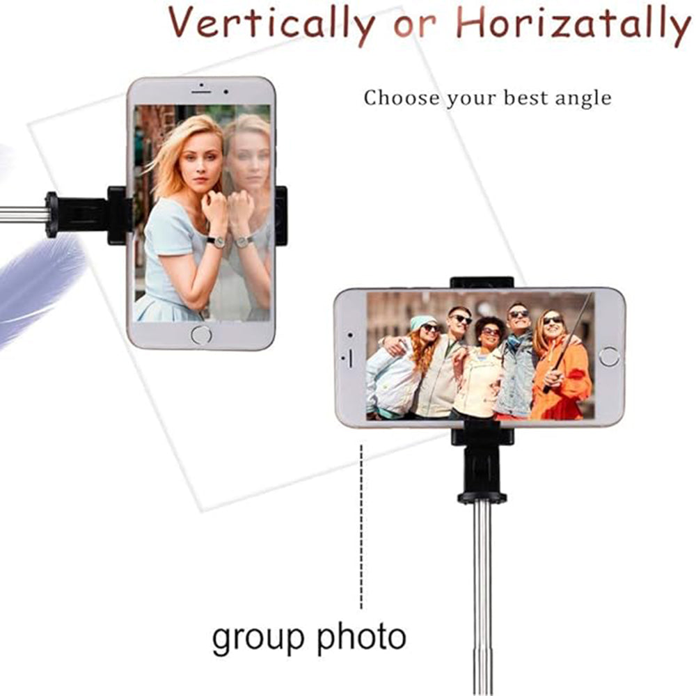 Selfie Stick Bluetooth Techsuit K07, Univerzalan, Crn