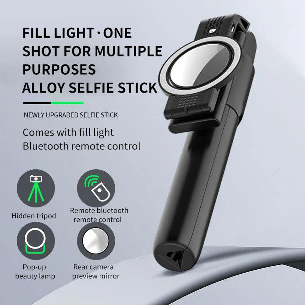 Selfie Stick Bluetooth Techsuit K13, Univerzalan, Crn