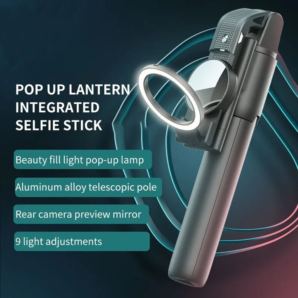 Selfie Stick Bluetooth Techsuit K13, Univerzalan, Crn