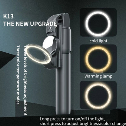 Selfie Stick Bluetooth Techsuit K13, Univerzalan, Crn