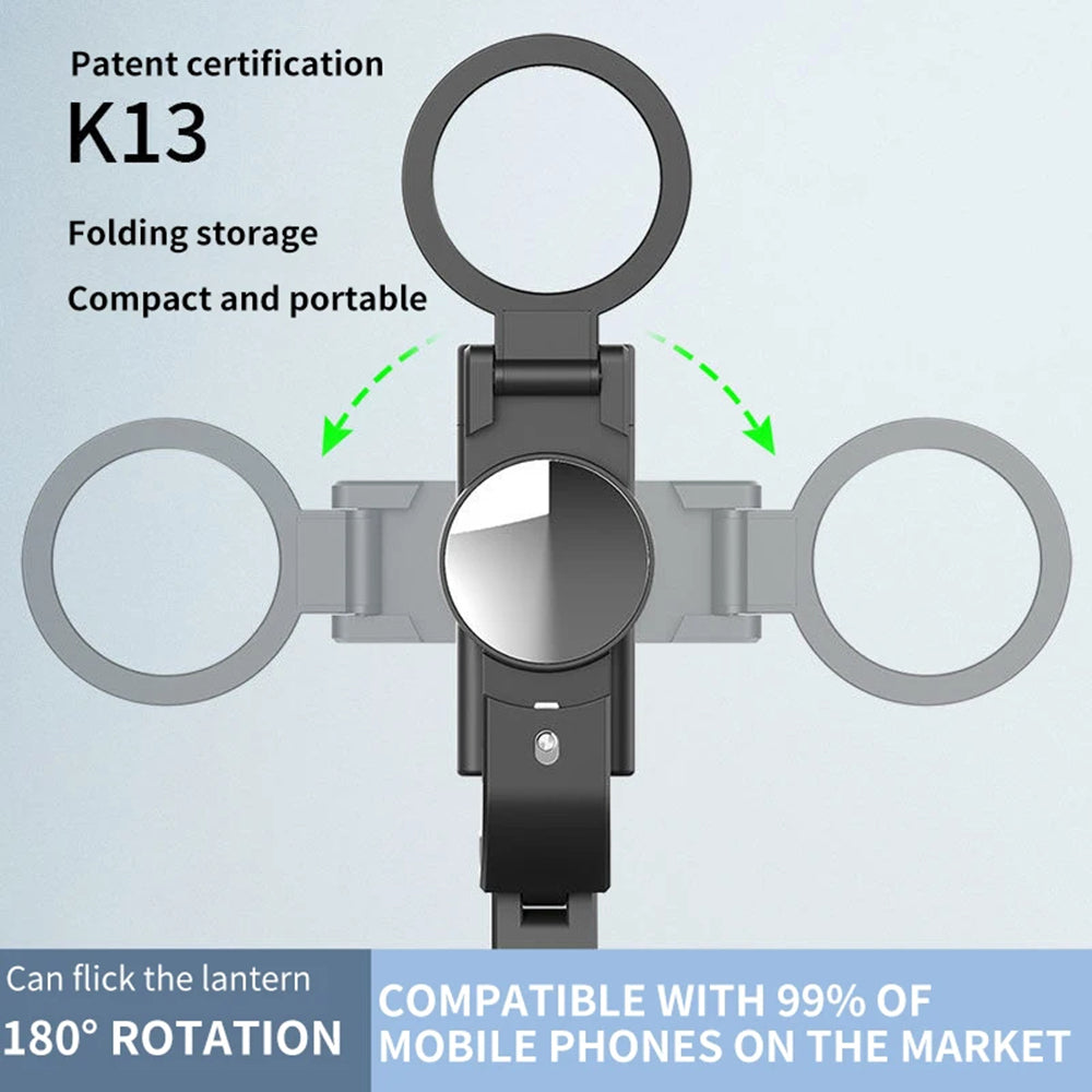 Selfie Stick Bluetooth Techsuit K13, Univerzalan, Crn