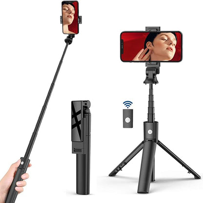 Selfie Stick Bluetooth Techsuit K22, Univerzalan, Crn
