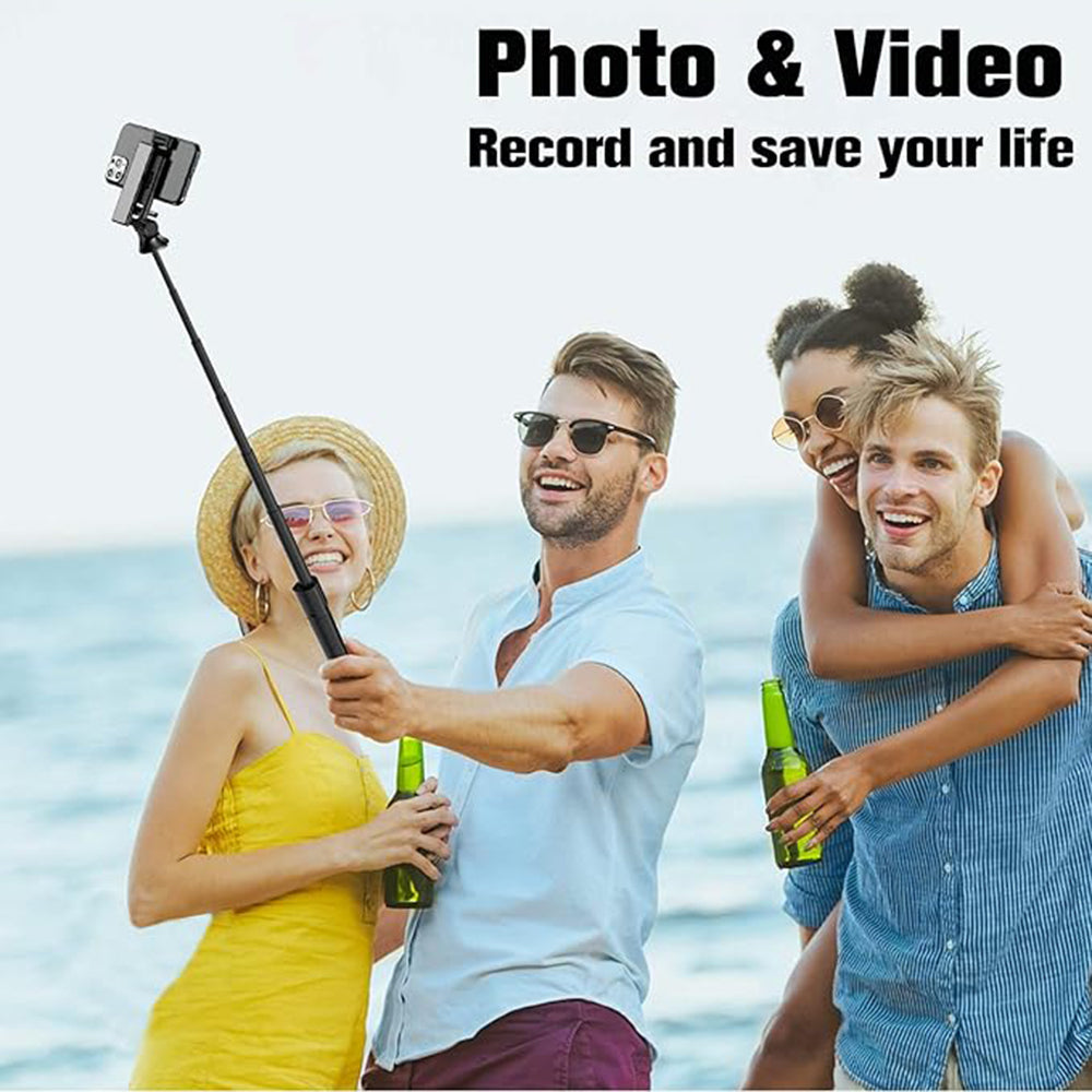 Selfie Stick Bluetooth Techsuit K22, Univerzalan, Crn