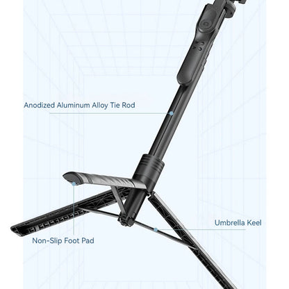 Selfie Stick Bluetooth Techsuit K28, Univerzalan, Crn