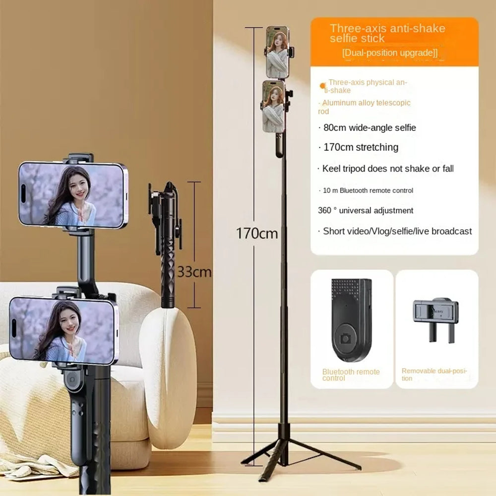 Selfie Stick Bluetooth Techsuit K28, Univerzalan, Crn