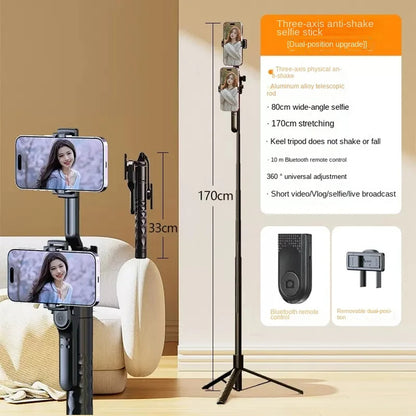 Selfie Stick Bluetooth Techsuit K28, Univerzalan, Crn