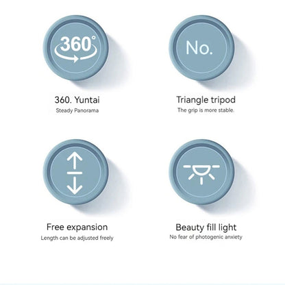 Selfie Stick Bluetooth Techsuit K28, Univerzalan, Crn