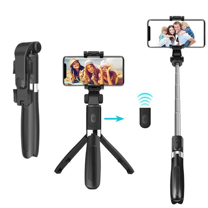 Selfie Stick Bluetooth Techsuit L01, Univerzalan, Crn
