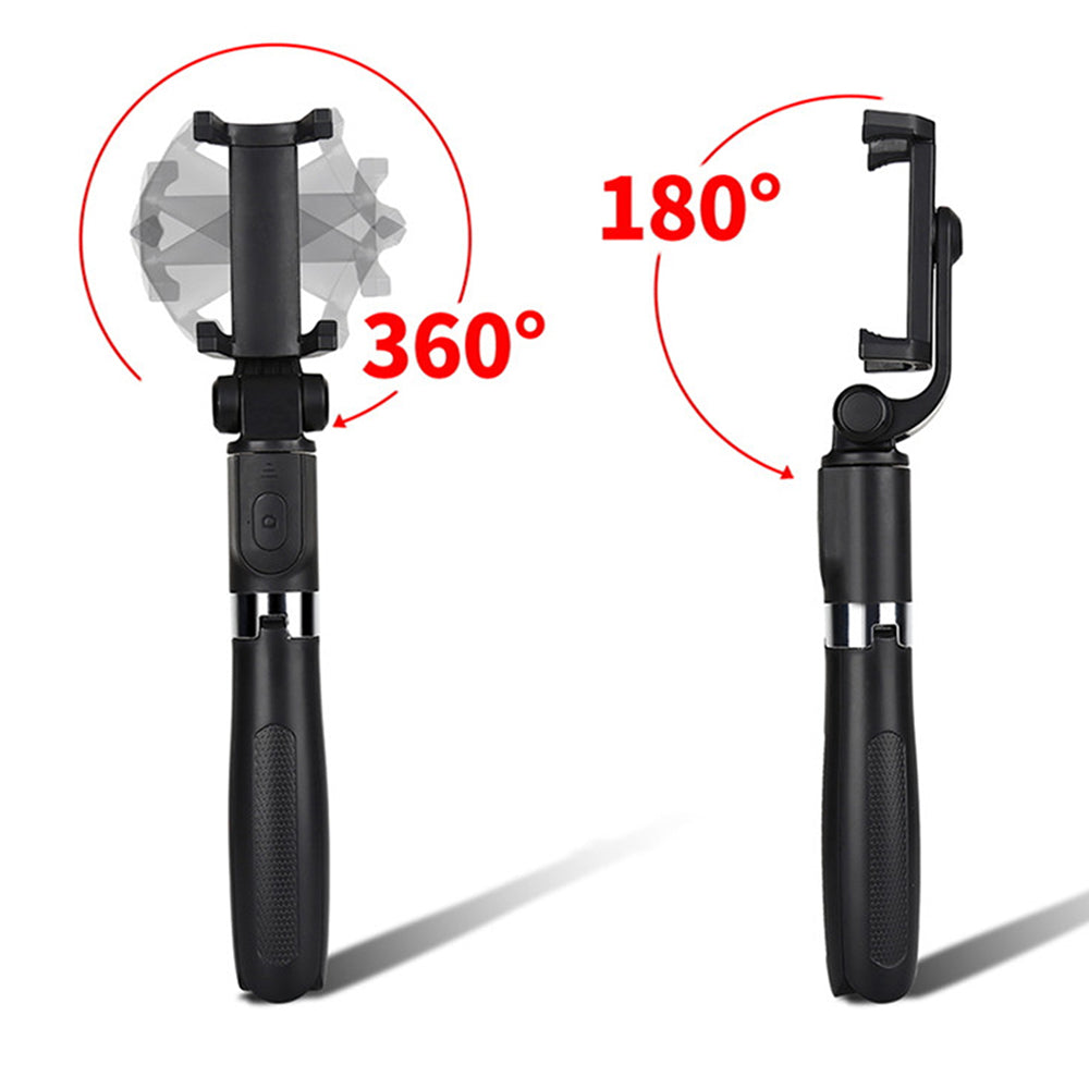Selfie Stick Bluetooth Techsuit L01s, Univerzalan, Crn