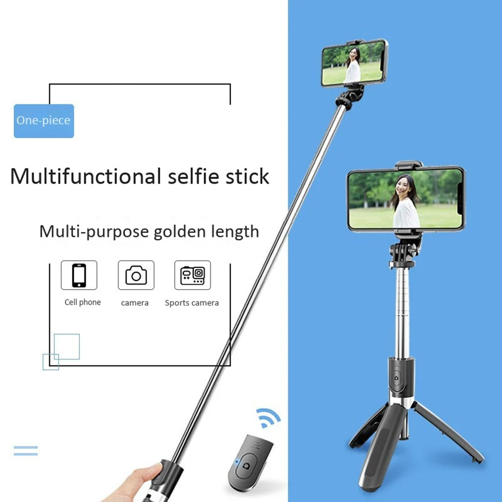 Selfie Stick Bluetooth Techsuit L02, Univerzalan, Crn