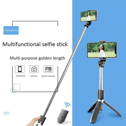 Selfie Stick Bluetooth Techsuit L02, Univerzalan, Crn