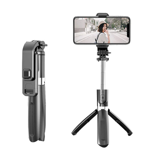 Selfie Stick Bluetooth Techsuit L02, Univerzalan, Crn