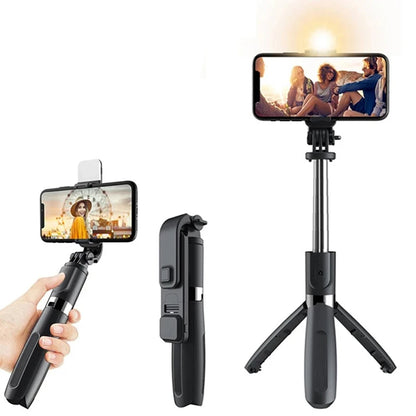 Selfie Stick Bluetooth Techsuit L02s, Univerzalan, Crn