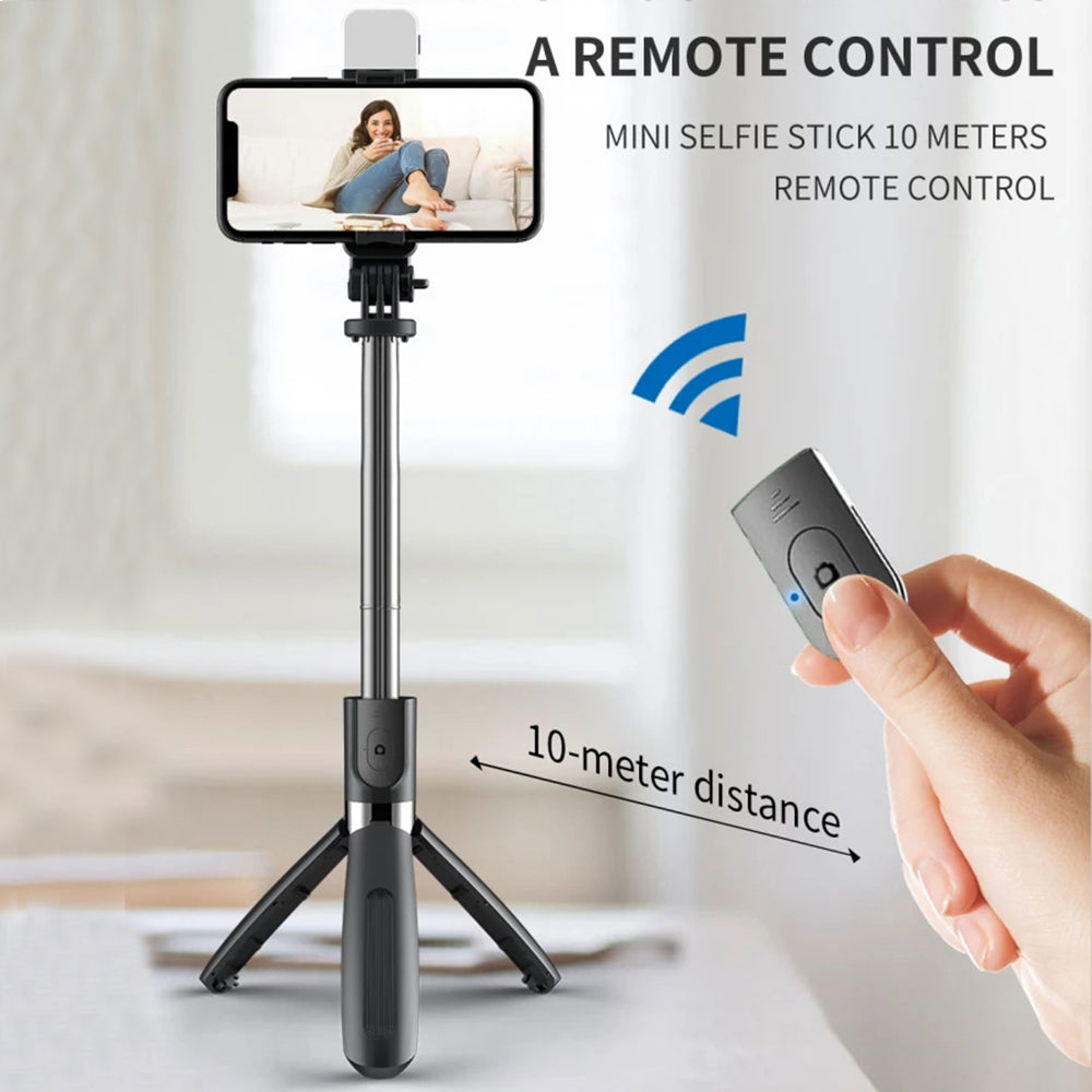 Selfie Stick Bluetooth Techsuit L02s, Univerzalan, Crn