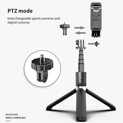 Selfie Stick Bluetooth Techsuit L03, Univerzalan, Crn