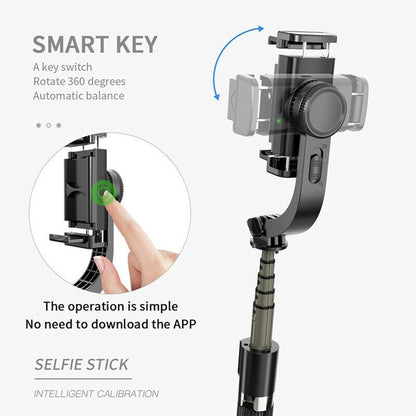 Selfie Stick Bluetooth Techsuit L08, Univerzalan, Crn