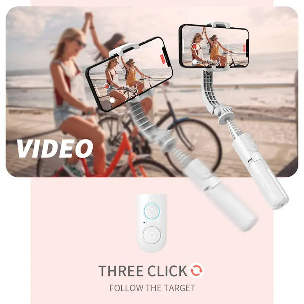 Selfie Stick Bluetooth Techsuit L08Mini, Univerzalan, Crn