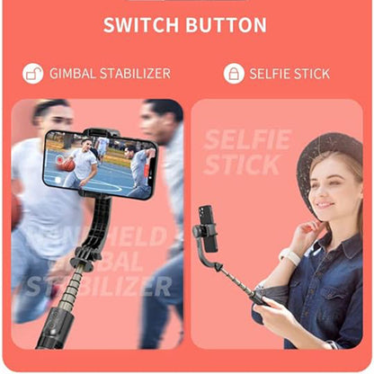 Selfie Stick Bluetooth Techsuit L08Mini, Univerzalan, Crn