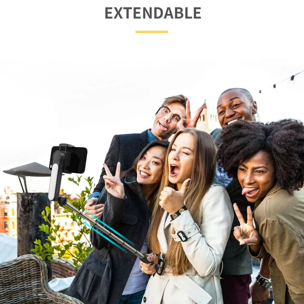 Gimbal Stabilizator Bluetooth Techsuit L09 Gimbal, Univerzalan, Crn