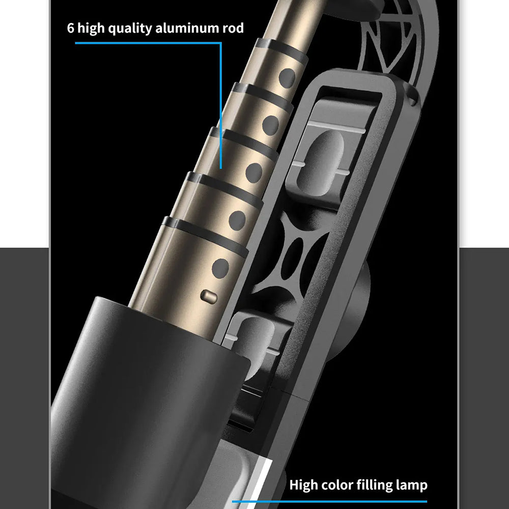 Selfie Stick Bluetooth Techsuit L10s, Univerzalan, Crn