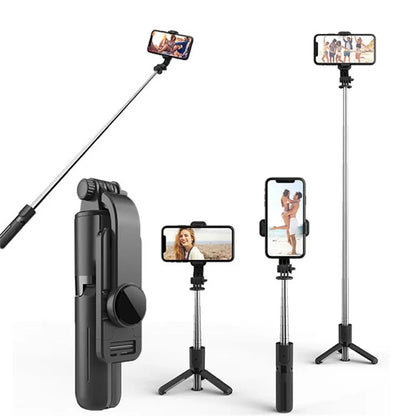 Selfie Stick Bluetooth Techsuit L11, Univerzalan, Crn