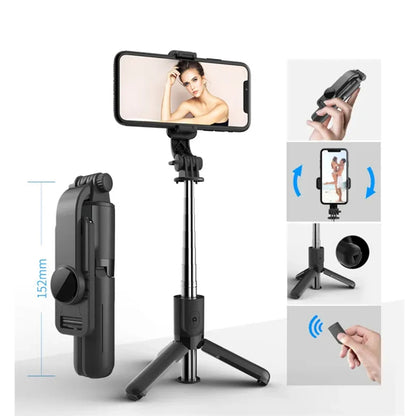 Selfie Stick Bluetooth Techsuit L11, Univerzalan, Crn
