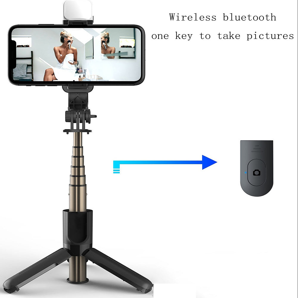 Selfie Stick Bluetooth Techsuit L11s, Univerzalan, Crn