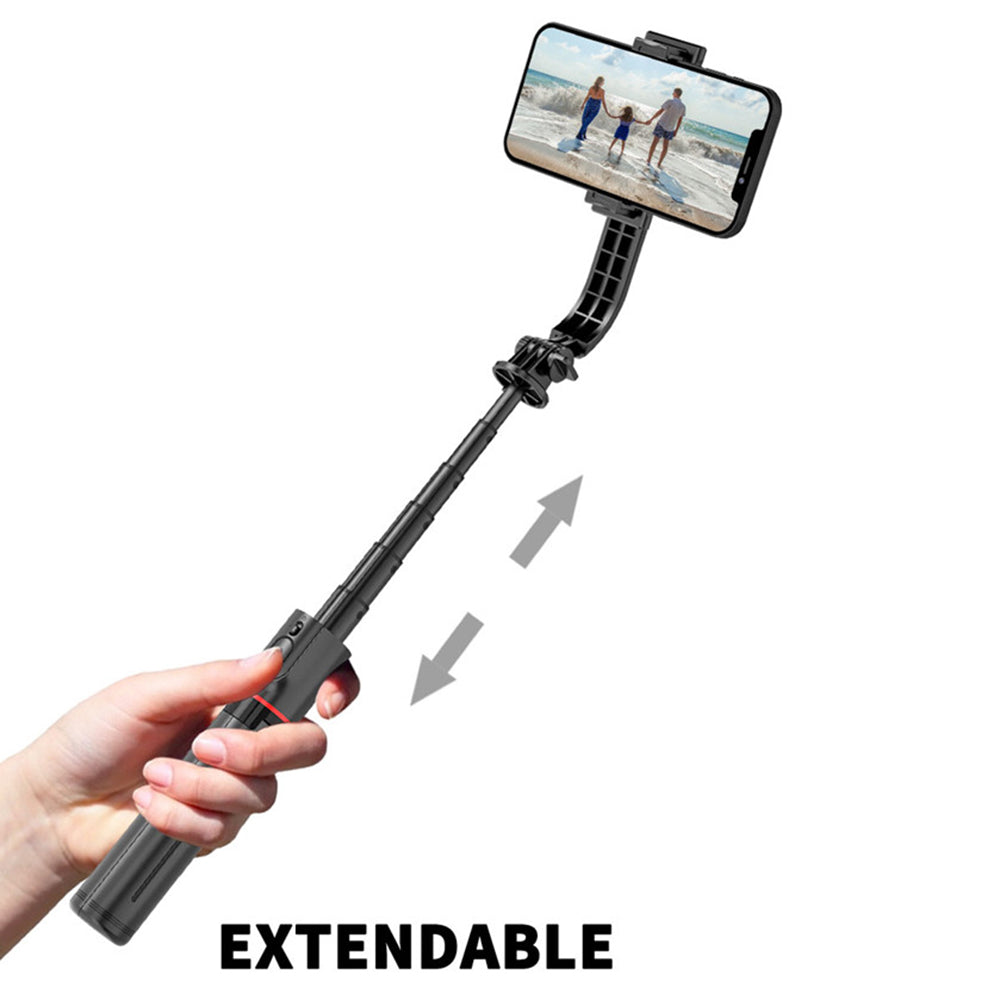 Selfie Stick Bluetooth Techsuit L12, Univerzalan, Crni