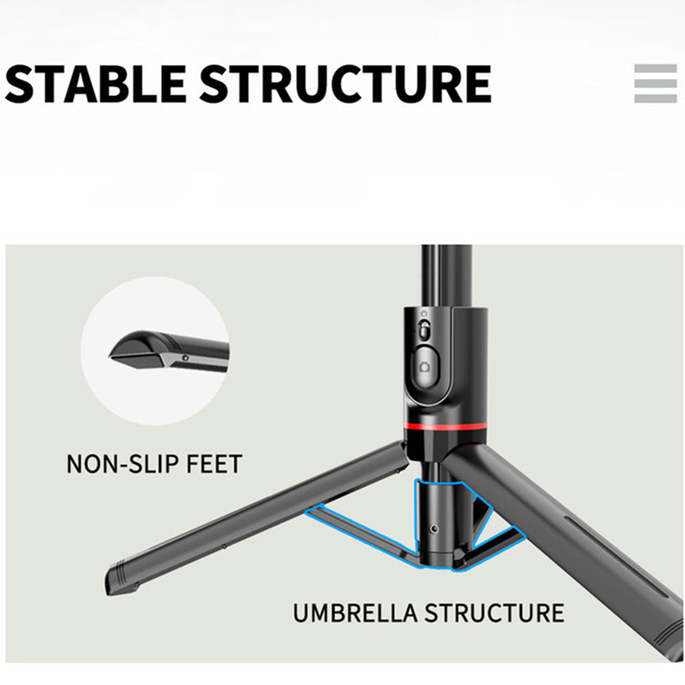Selfie Stick Bluetooth Techsuit L12, Univerzalan, Crni